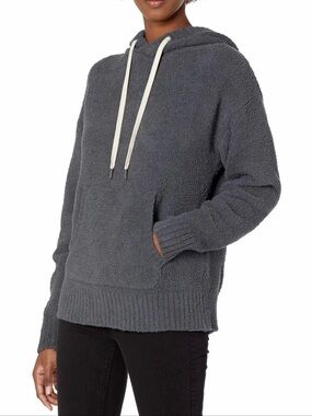 UGG Charcoal Hoodie with Cream Drawstrings